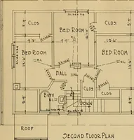 An illustration from Radford’s portfolio of details of building construction; a remarkable and unique collection of full-page plates, accurately drawn and reproduced to exact scale. Complete details for every style of interior trim, including special built-in features. (1911)