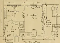 Picture 117 of 312 from Radford’s portfolio of details of building construction; a remarkable and unique collection of full-page plates, accurately drawn and reproduced to exact scale. Complete details for every style of interior trim, including special built-in features. (1911), leaf 64