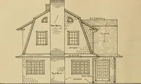 An illustration from Radford’s portfolio of details of building construction; a remarkable and unique collection of full-page plates, accurately drawn and reproduced to exact scale. Complete details for every style of interior trim, including special built-in features. (1911)