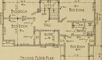 An illustration from Radford’s portfolio of details of building construction; a remarkable and unique collection of full-page plates, accurately drawn and reproduced to exact scale. Complete details for every style of interior trim, including special built-in features. (1911)