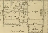 An illustration from Radford’s portfolio of details of building construction; a remarkable and unique collection of full-page plates, accurately drawn and reproduced to exact scale. Complete details for every style of interior trim, including special built-in features. (1911)