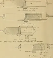 An illustration from Radford’s portfolio of details of building construction; a remarkable and unique collection of full-page plates, accurately drawn and reproduced to exact scale. Complete details for every style of interior trim, including special built-in features. (1911)