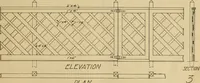 An illustration from Radford’s portfolio of details of building construction; a remarkable and unique collection of full-page plates, accurately drawn and reproduced to exact scale. Complete details for every style of interior trim, including special built-in features. (1911)