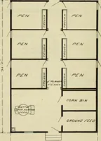 An illustration from Radford's practical barn plans : being a complete collection of practical, economical and common-sense plans of barns, out buildings and stock sheds (1907)