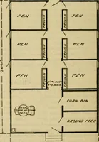 An illustration from Radford's practical barn plans : being a complete collection of practical, economical and common-sense plans of barns, out buildings and stock sheds :: :: :: (1909)