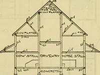 An illustration from Radford's practical barn plans : being a complete collection of practical, economical and common-sense plans of barns, out buildings and stock sheds :: :: :: (1909)