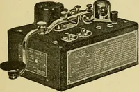 An illustration from Radio for everybody; being a popular guide to practical radio-phone reception and transmission and to the dot-and-dash reception and transmission of the radio telegraph, for the layman who wants to apply radio for his pleasure and profit without going into the special theories and the intricacies of the art (1922)