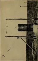 An illustration from Radio, miracle of the 20th century ... a story of human achievement that stands unrivalled in the history of humanity, together with a colorful portrayal, giving a broad, general view of the whole subject of wireless telegraph and telephone and its marvelous development (1922)