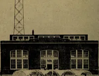 An illustration from Radio, miracle of the 20th century ... a story of human achievement that stands unrivalled in the history of humanity, together with a colorful portrayal, giving a broad, general view of the whole subject of wireless telegraph and telephone and its marvelous development (1922)