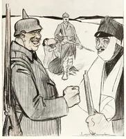 An illustration from Raemaekers' Cartoons: with accompanying notes by well-known English writers (1917)