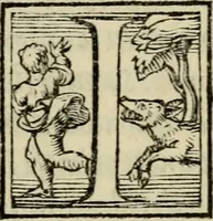 An illustration from Raggionamento di mons. Paolo Giovio, vescouo di Nocera, con messer Lodouico Domenichi : sopra i motti, & disegni d'arme, & d'amore, che communemente chiamano imprese. Con vn discorso di Girolamo Ruscelli intorno allo stesso soggetto (1559)