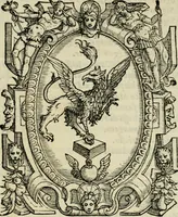 An illustration from Raggionamento di mons. Paolo Giovio, vescouo di Nocera, con messer Lodouico Domenichi : sopra i motti, & disegni d'arme, & d'amore, che communemente chiamano imprese. Con vn discorso di Girolamo Ruscelli intorno allo stesso soggetto (1559)