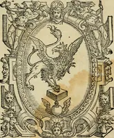 An illustration from Raggionamento di mons. Paolo Giovio, vescouo di Nocera, con messer Lodouico Domenichi : sopra i motti, & disegni d'arme, & d'amore, che communemente chiamano imprese. Con vn discorso di Girolamo Ruscelli intorno allo stesso soggetto (1559)