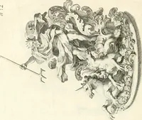 An illustration from Raggvaglio della solenne comparsa, fatta in Roma gli otto di gennaio MDCLXXXVII. dall'illvstrissimo, et eccellentissimo signor conte di Castelmaine ambasciadore straordinario della Sagra Real Maestà di Giacomo Secondo rè d'Inghilterra, Scozia, Francia, et Ibernia, difensore della fede alla Santa Sede Apostolica, in andare pvblicamente all'vdienza della Santità di Nostro Signore Papa Innocenzo Vndecimo (1687)