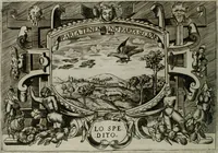 An illustration from Ragionamento di Luca Contile sopra la proprietà delle imprese con le particolari de gli academici Affidati et con le interpretationi et croniche .. (1574)