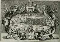 An illustration from Ragionamento di Luca Contile sopra la proprietà delle imprese con le particolari de gli academici Affidati et con le interpretationi et croniche .. (1574)