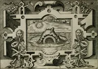 An illustration from Ragionamento di Luca Contile sopra la proprietà delle imprese con le particolari de gli academici Affidati et con le interpretationi et croniche .. (1574)