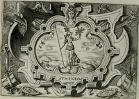 An illustration from Ragionamento di Luca Contile sopra la proprietà delle imprese con le particolari de gli academici Affidati et con le interpretationi et croniche .. (1574)