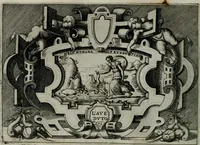 An illustration from Ragionamento di Luca Contile sopra la proprietà delle imprese con le particolari de gli academici Affidati et con le interpretationi et croniche .. (1574)