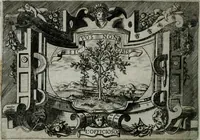 An illustration from Ragionamento di Luca Contile sopra la proprietà delle imprese con le particolari de gli academici Affidati et con le interpretationi et croniche .. (1574)