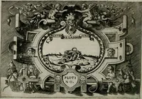 An illustration from Ragionamento di Luca Contile sopra la proprietà delle imprese con le particolari de gli academici Affidati et con le interpretationi et croniche .. (1574)