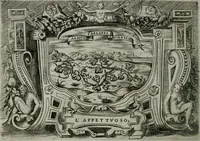 An illustration from Ragionamento di Luca Contile sopra la proprietà delle imprese con le particolari de gli academici Affidati et con le interpretationi et croniche .. (1574)