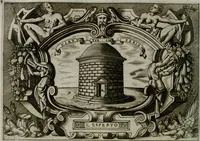 An illustration from Ragionamento di Luca Contile sopra la proprietà delle imprese con le particolari de gli academici Affidati et con le interpretationi et croniche .. (1574)