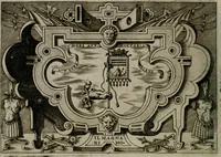 An illustration from Ragionamento di Luca Contile sopra la proprietà delle imprese con le particolari de gli academici Affidati et con le interpretationi et croniche .. (1574)