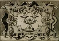An illustration from Ragionamento di Luca Contile sopra la proprietà delle imprese con le particolari de gli academici Affidati et con le interpretationi et croniche .. (1574)
