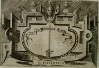 An illustration from Ragionamento di Luca Contile sopra la proprietà delle imprese con le particolari de gli academici Affidati et con le interpretationi et croniche .. (1574)