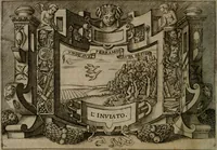 An illustration from Ragionamento di Luca Contile sopra la proprietà delle imprese con le particolari de gli academici Affidati et con le interpretationi et croniche .. (1574)