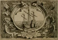An illustration from Ragionamento di Luca Contile sopra la proprietà delle imprese con le particolari de gli academici Affidati et con le interpretationi et croniche .. (1574)