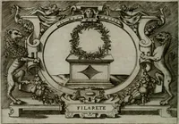 An illustration from Ragionamento di Luca Contile sopra la proprietà delle imprese con le particolari de gli academici Affidati et con le interpretationi et croniche .. (1574)