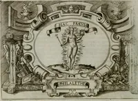 An illustration from Ragionamento di Luca Contile sopra la proprietà delle imprese con le particolari de gli academici Affidati et con le interpretationi et croniche .. (1574)