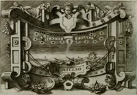 An illustration from Ragionamento di Luca Contile sopra la proprietà delle imprese con le particolari de gli academici Affidati et con le interpretationi et croniche .. (1574)