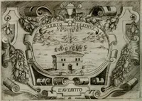 An illustration from Ragionamento di Luca Contile sopra la proprietà delle imprese con le particolari de gli academici Affidati et con le interpretationi et croniche .. (1574)