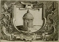 An illustration from Ragionamento di Luca Contile sopra la proprietà delle imprese con le particolari de gli academici Affidati et con le interpretationi et croniche .. (1574)