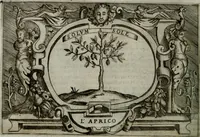 An illustration from Ragionamento di Luca Contile sopra la proprietà delle imprese con le particolari de gli academici Affidati et con le interpretationi et croniche .. (1574)