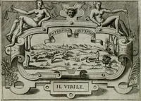 An illustration from Ragionamento di Luca Contile sopra la proprietà delle imprese con le particolari de gli academici Affidati et con le interpretationi et croniche .. (1574)