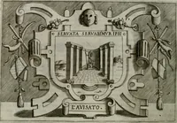 An illustration from Ragionamento di Luca Contile sopra la proprietà delle imprese con le particolari de gli academici Affidati et con le interpretationi et croniche .. (1574)