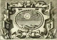 An illustration from Ragionamento di Lvca Contile sopra la proprietà delle imprese : con le particolari de gli academici Affidati et con le interpretationi et croniche (1574)