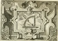 An illustration from Ragionamento di Lvca Contile sopra la proprietà delle imprese : con le particolari de gli academici Affidati et con le interpretationi et croniche (1574)