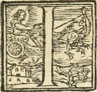 An illustration from Ragionamento di Lvca Contile sopra la proprietà delle imprese : con le particolari de gli academici Affidati et con le interpretationi et croniche (1574)