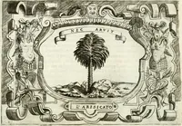 An illustration from Ragionamento di Lvca Contile sopra la proprietà delle imprese : con le particolari de gli academici Affidati et con le interpretationi et croniche (1574)