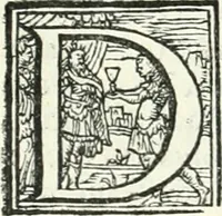 An illustration from Ragionamento di Lvca Contile sopra la proprietà delle imprese : con le particolari de gli academici Affidati et con le interpretationi et croniche (1574)