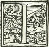 An illustration from Ragionamento di Lvca Contile sopra la proprietà delle imprese : con le particolari de gli academici Affidati et con le interpretationi et croniche (1574)