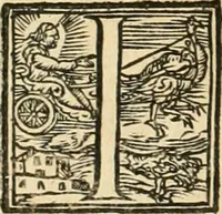 An illustration from Ragionamento di Lvca Contile sopra la proprietà delle imprese : con le particolari de gli academici Affidati et con le interpretationi et croniche (1574)