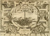 An illustration from Ragionamento di Lvca Contile sopra la proprietà delle imprese : con le particolari de gli academici Affidati et con le interpretationi et croniche (1574)