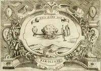 An illustration from Ragionamento di Lvca Contile sopra la proprietà delle imprese : con le particolari de gli academici Affidati et con le interpretationi et croniche (1574)