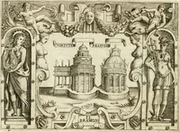 An illustration from Ragionamento di Lvca Contile sopra la proprietà delle imprese : con le particolari de gli academici Affidati et con le interpretationi et croniche (1574)